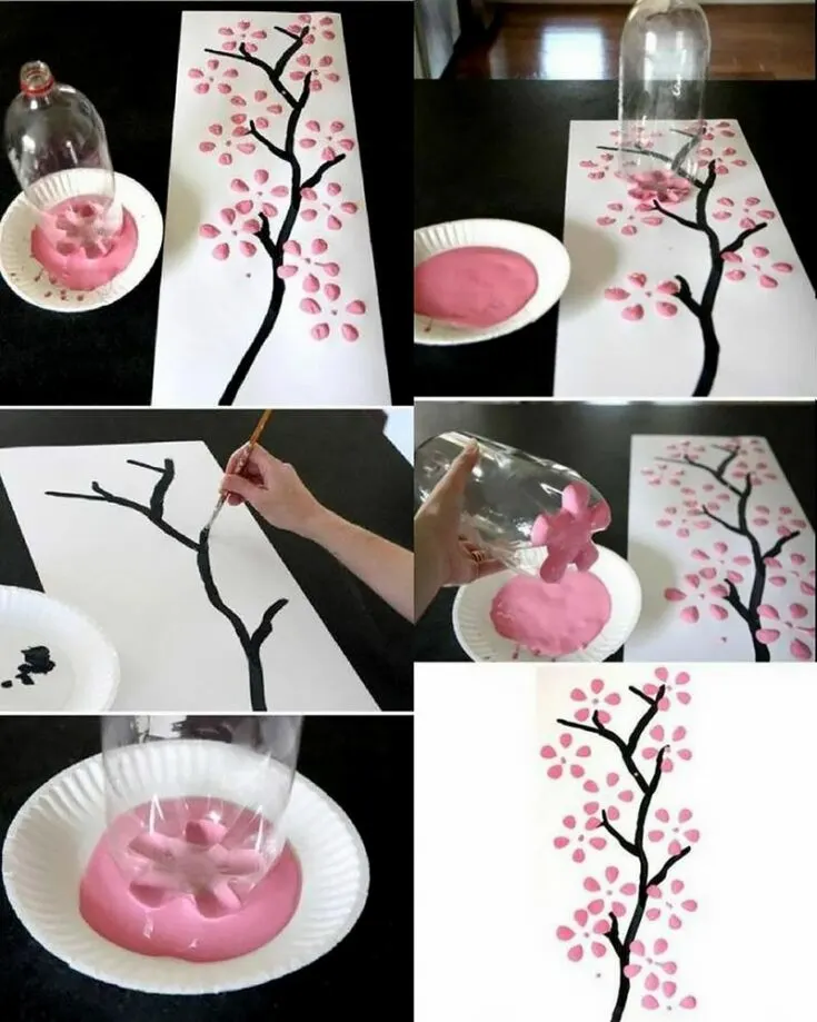 Here&rsquo;s another beautiful Cherry Blossom craft to try! This one is extra special because it uses a recycled bottle, making it both creative and eco-friendly. A perfect way to craft and celebrate sustainability!