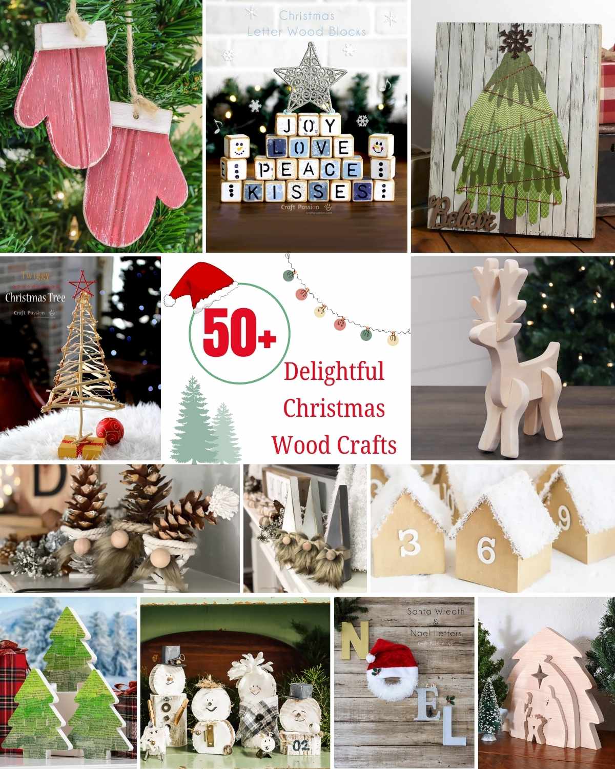 christmas wood crafts Get into the holiday spirit with these cozy Christmas wood crafts! They're super fun, festive, & a great way to create lasting memories with the family.