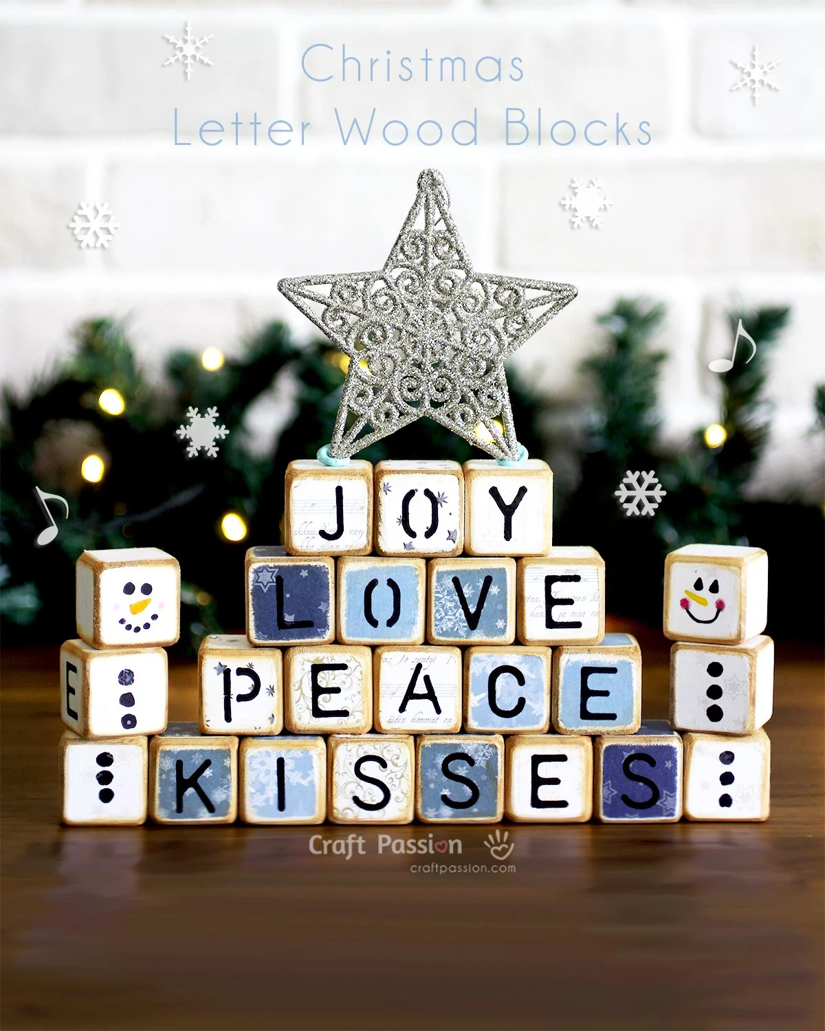 Learn how to create festive Christmas letters on wooden blocks with this easy DIY tutorial. Perfect for adding rustic charm to your holiday d&eacute;cor!