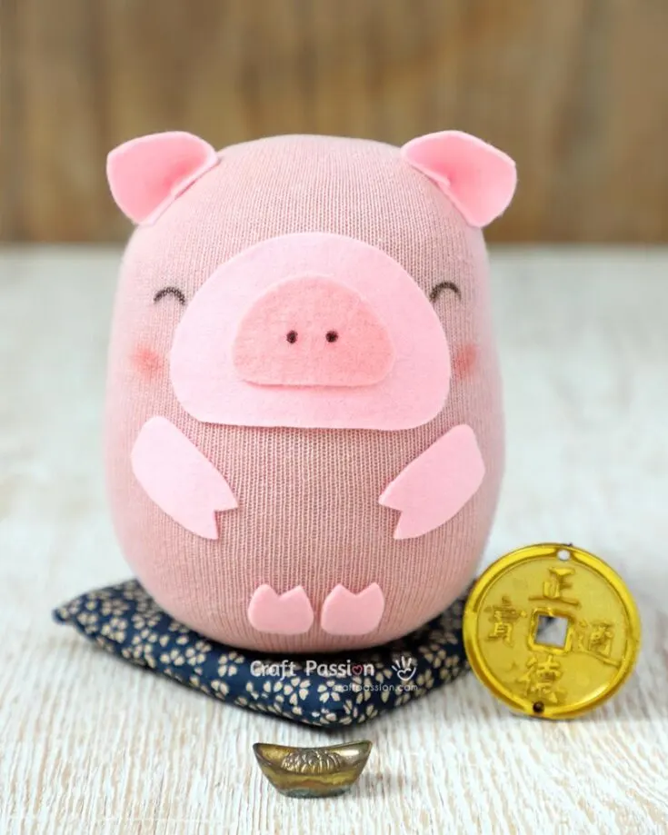 Ring in the Year of the Pig with a charming DIY pig plushie made from just one sock! This super simple and kid-friendly project requires only a bit of sewing. Whether you use your sock pig as a festive decoration or a snuggly toy, it's sure to bring good vibes and prosperity all year long!