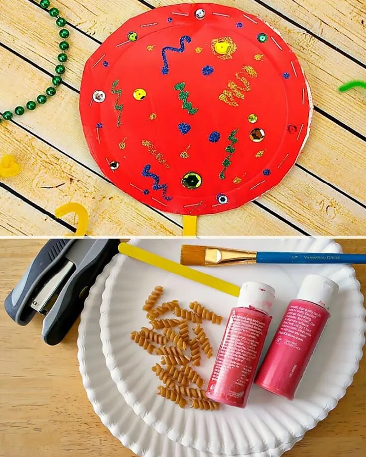 This is a not-so-traditional craft using some pasta and paper plates that preschoolers and kids up to 2nd graders like! You will only need 8 materials and all of them are easy to source from a local convenience store.