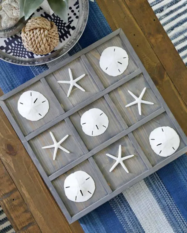 Looking for a fun, beachy game? Try crafting this easy tic-tac-toe board with starfish as X&rsquo;s and sand dollars as O&rsquo;s for a charming, seaside twist on this classic game. It&rsquo;s a simple project you can complete in an afternoon, and it's perfect for adding a touch of nautical fun to any beach vacation!