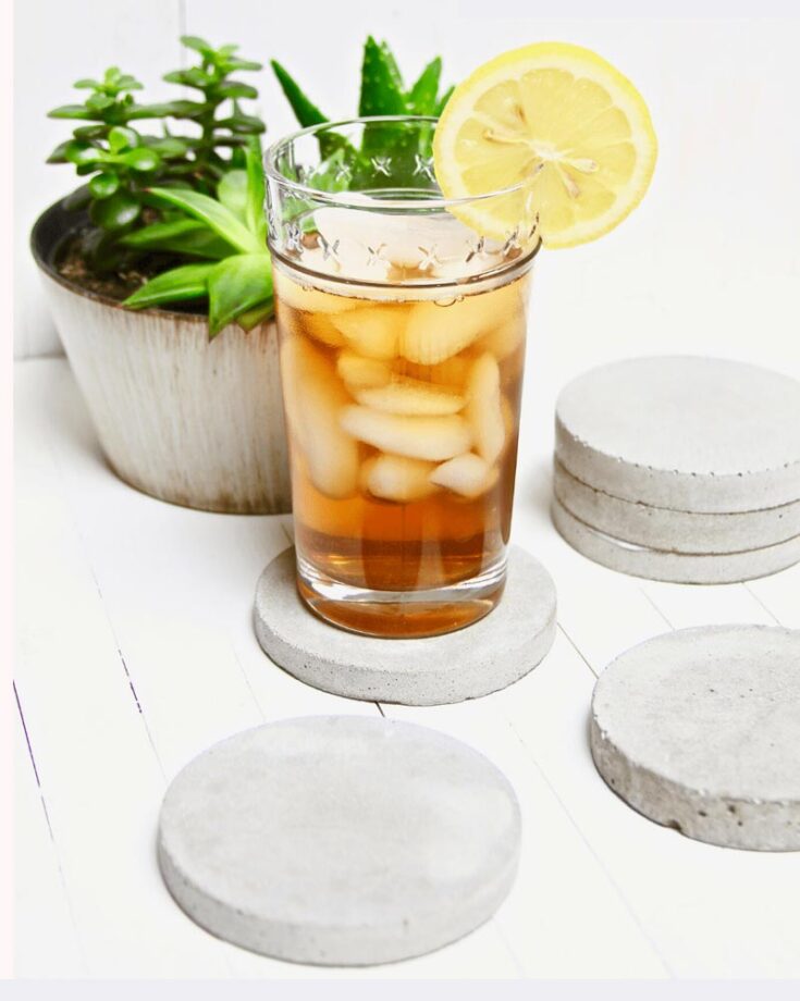 Looking for modern decor to add to your home? This simple project is for you! These sleek concrete coasters can be crafted in under half an hour, perfect for minimalist enthusiasts.