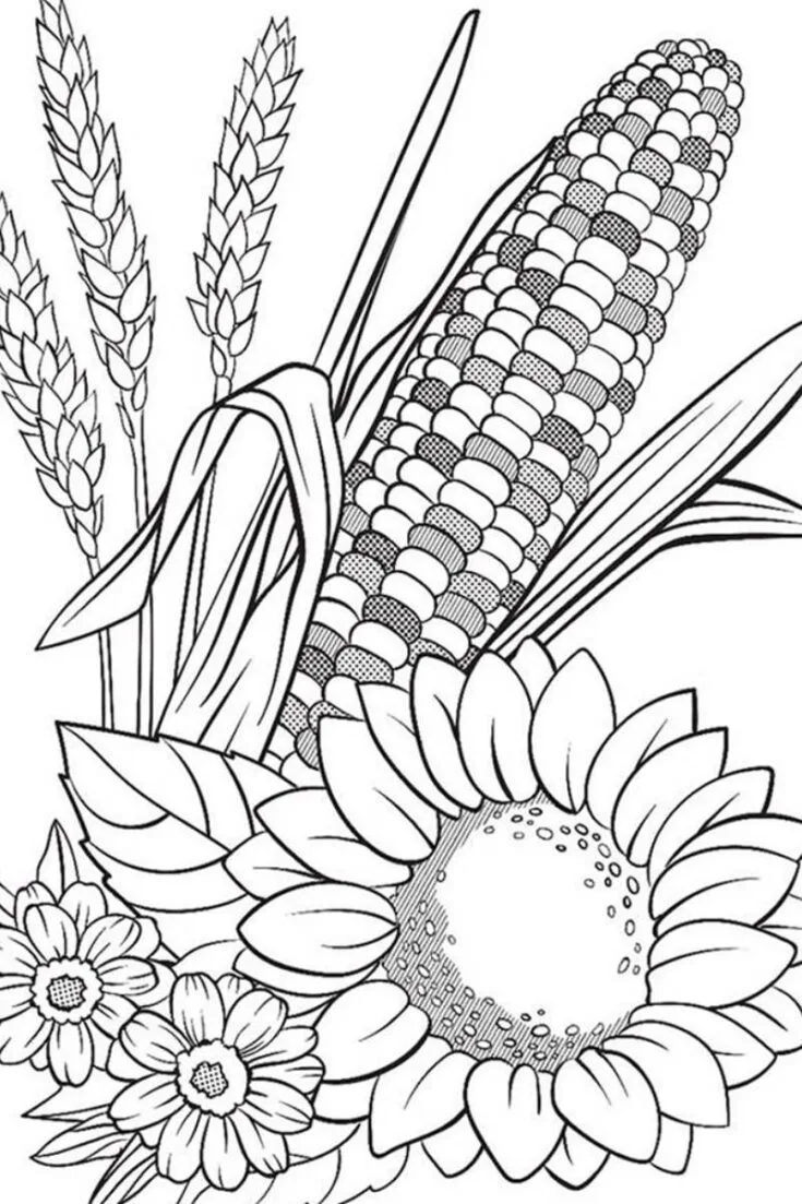 This is one of our personal favorite designs for coloring pages. Though it has a simple design, imagine the canvas filled with warm and summery tones. Bring your flowers to life by adding a splash of neutral tones with gradients to fully immerse in the summer vibes.&nbsp;