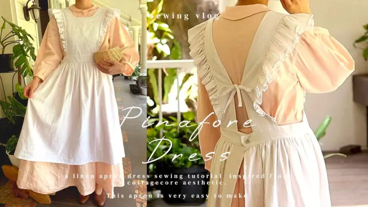 Have you ever dreamt of living in a calm and relaxing cottage house by the woods? This ruffle sleeve pinafore apron pattern embodies a rustic charm and makes for an appealing and useful addition to your lifestyle!