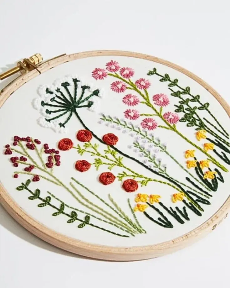 This pattern is one of our favorites that we just had to include. Explore the picturesque charm of the countryside with the DMC Countryside embroidery pattern.