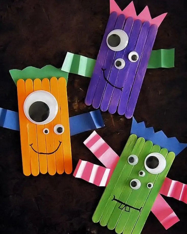 Create a monster mash of fun and spookiness with this craft. These cute and spooky little guys will surely capture your hearts. Choose to create monsters in the tutorial below or any Halloween character you desire. The choice is yours!