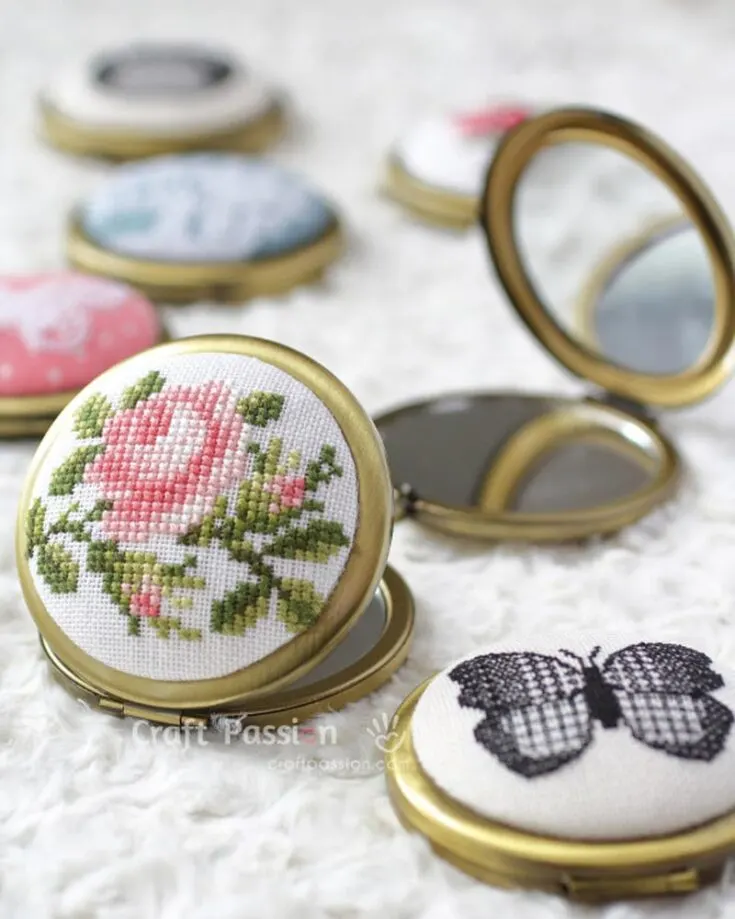 Isn&rsquo;t this gift so vintage and cute? You can make one just for your Mom with only a few materials needed. Prepare a high-quality folding compact dual mirror case, preferably with a regular mirror and a magnifying one. Then, grab some fabric of your choice and incorporate them all together by following the tutorial.