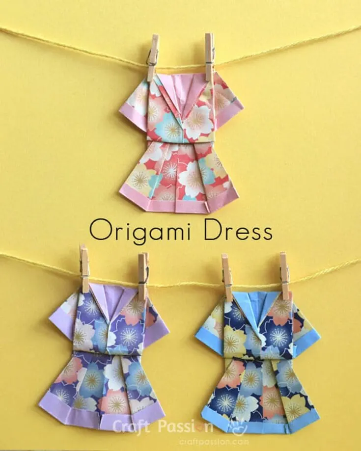 Now, this craft is so simple and easy, yet thoughtful! Of course, buying Mom a dress would be amazing, but you can also give her a gift to remember with this origami paper dress garland! All you need is some flower-print paper or money paper, then fold it according to the instructions, and you&rsquo;re done!