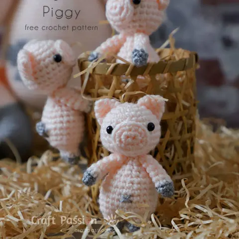 amigurumi piglet crochet pattern
