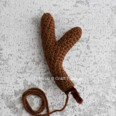 crochet reindeer antlers
