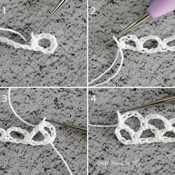 how to crochet arch mesh stitch