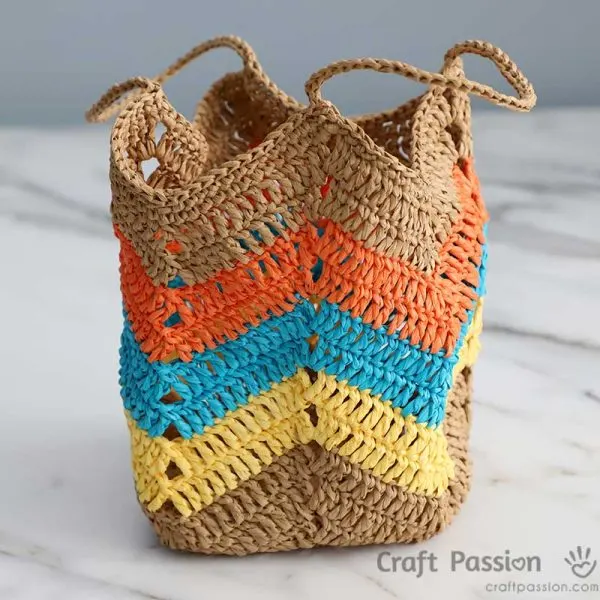 raffia bucket bag