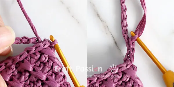 crochet easy bag strap