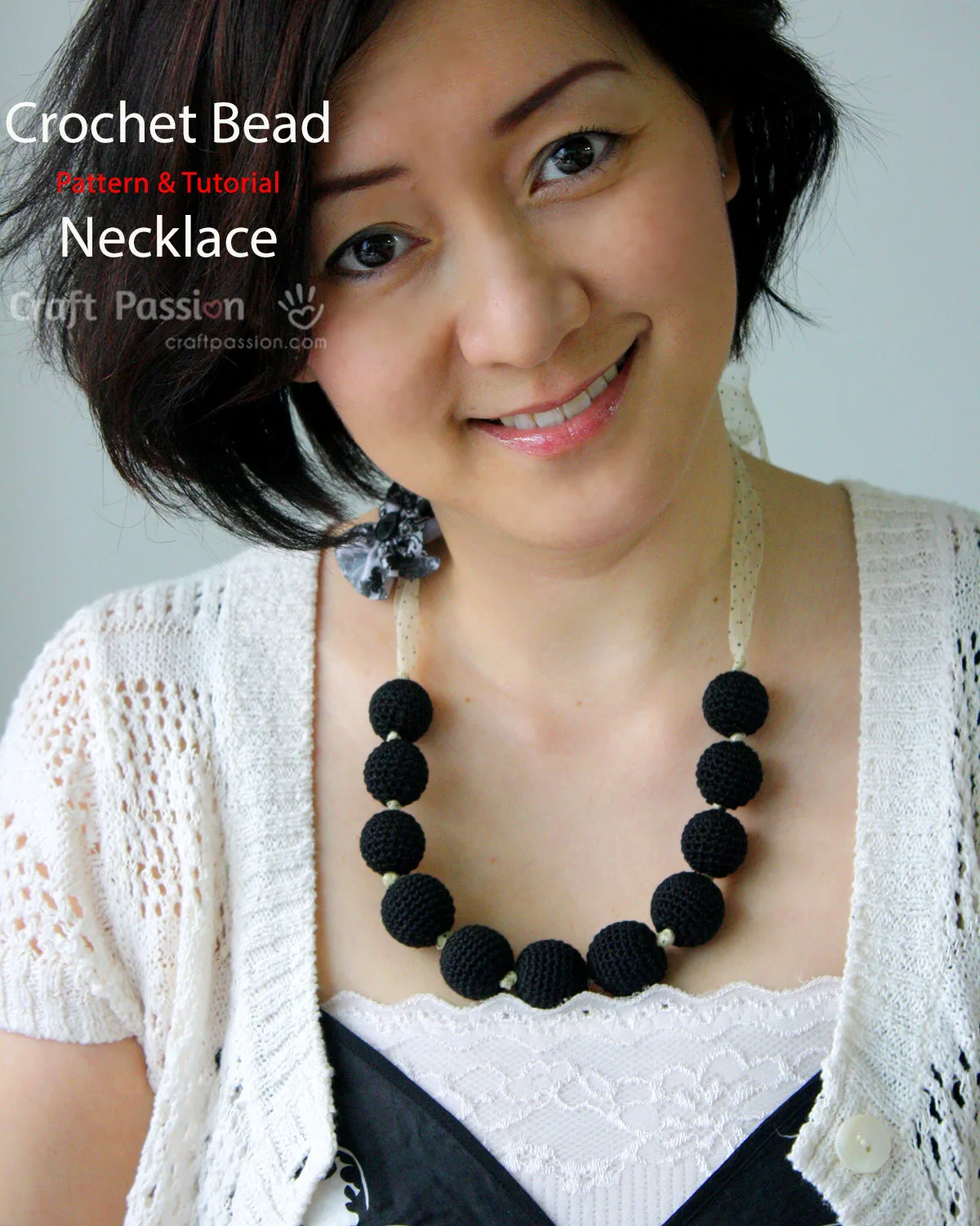 Free Beaded Necklace crochet pattern and tutorial. Easy crochet project for beginners to make beaded necklace, be it for yourself or as gifts for your friends.