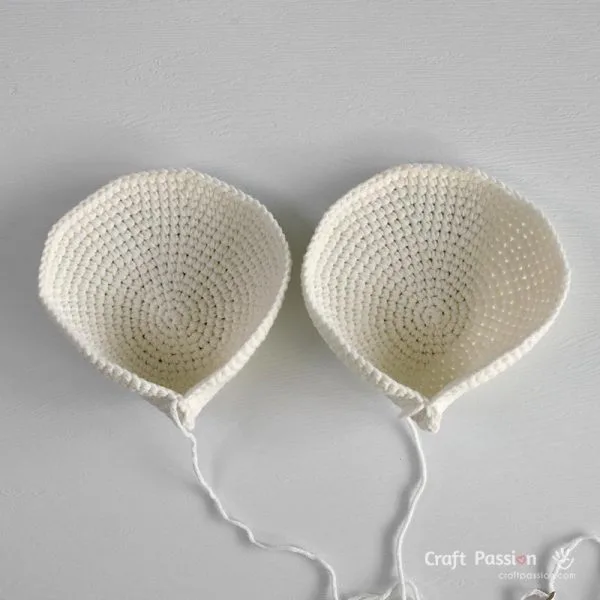 cupped bee wings crochet pattern