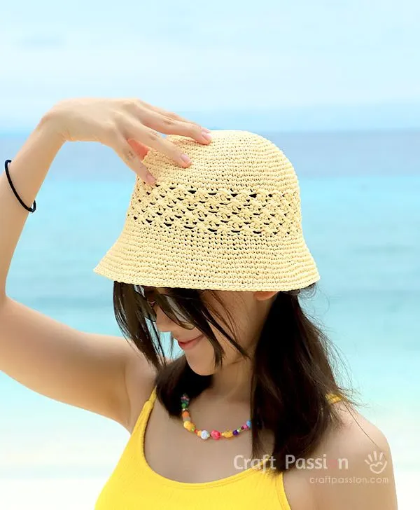 make a stunning crochet bucket hat with this free crochet pattern and detailed tutorials and instructions.