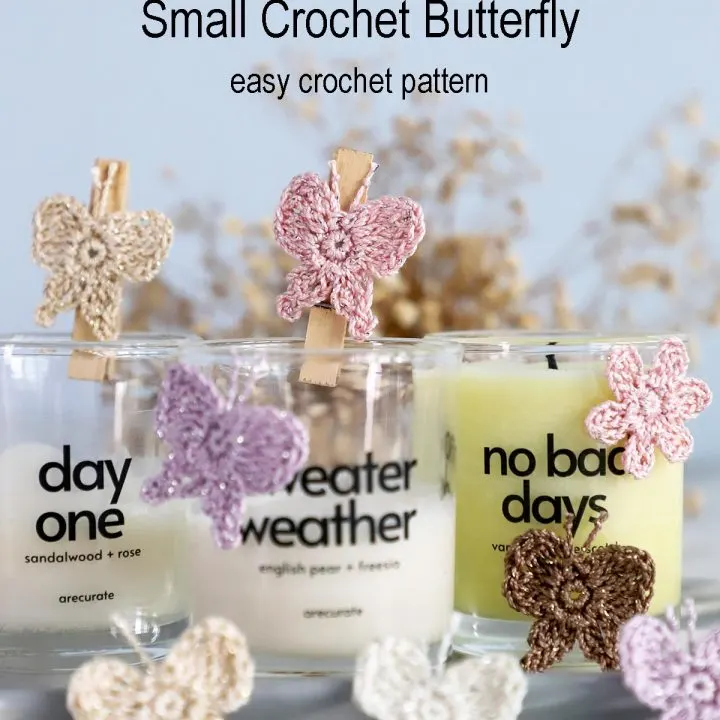 small crochet butterfly pattern