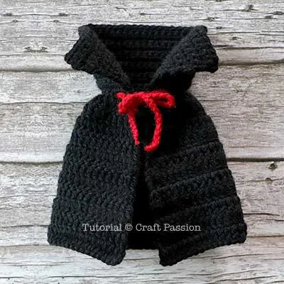 crochet vampire cape pattern