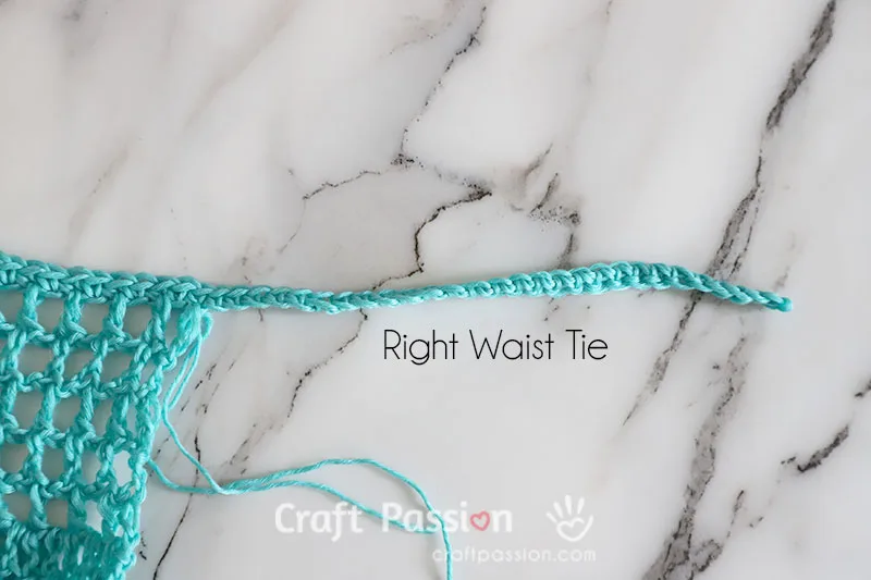 crochet waist tie for bikini cover up