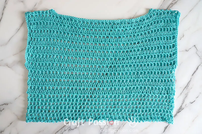 crochet cover up top beginner skill