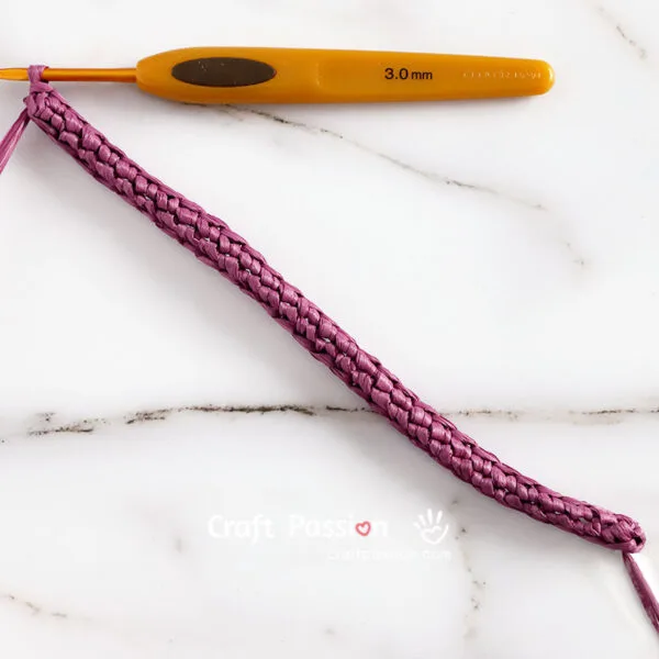 single crochet bag foundation row