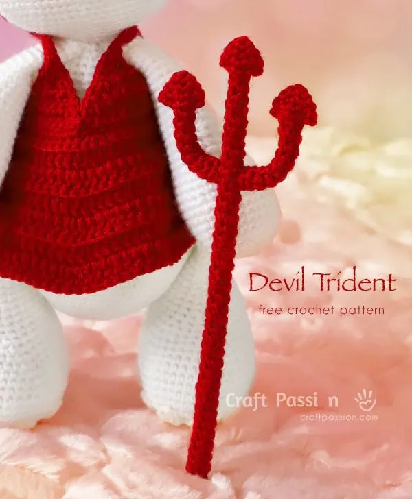 crochet devil trident
