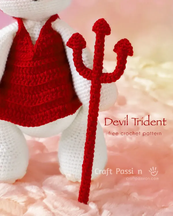 crochet devil trident