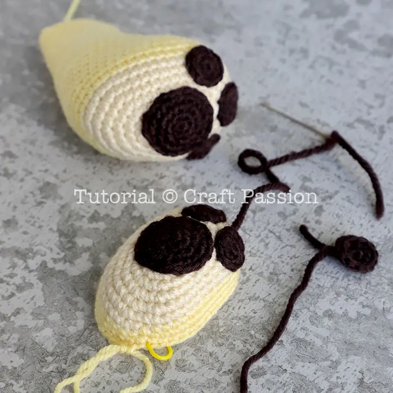 crochet dog paws