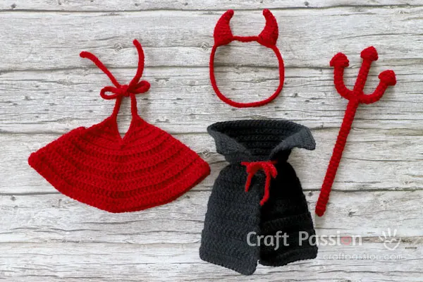 crochet devil costume