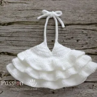 crochet halterneck evening dress