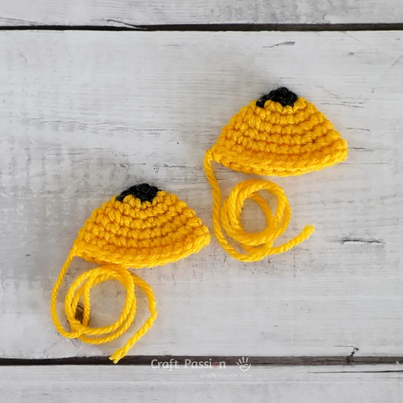 crochet tiger's ears