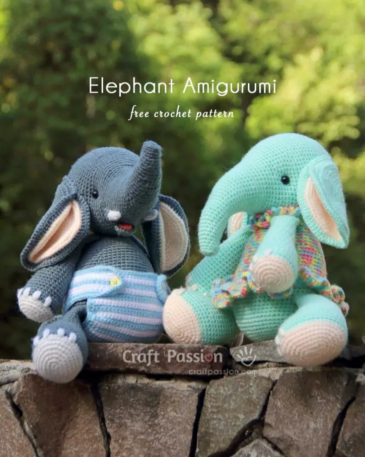 crochet elephant