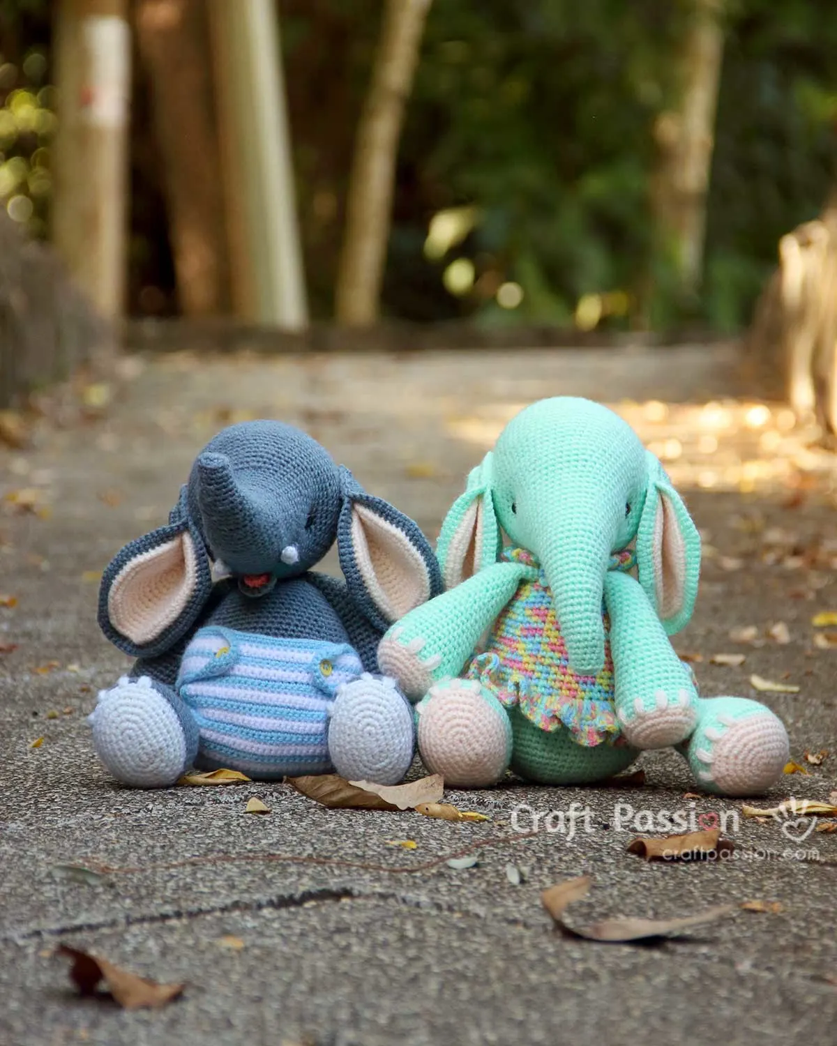 crochet elephant toy