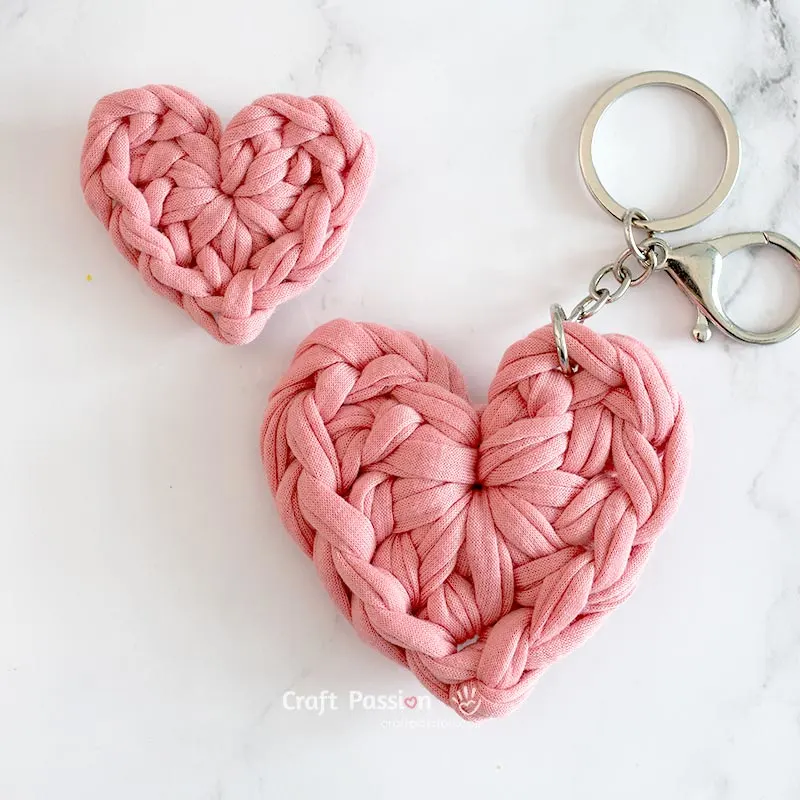 Do you prefer a big heart or a small heart? Whether you like a dainty little charm or a bold statement piece, you can customize your crochet heart to suit your style!