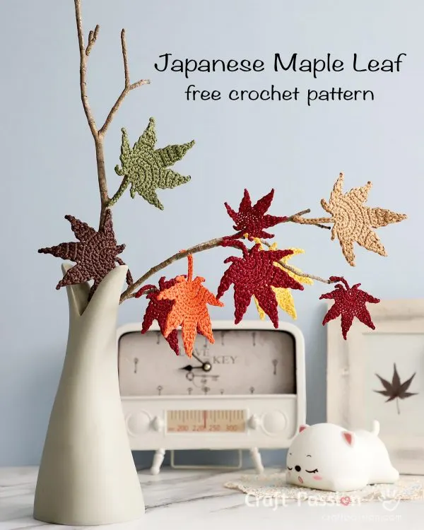 crochet japanese maple leaf pattern