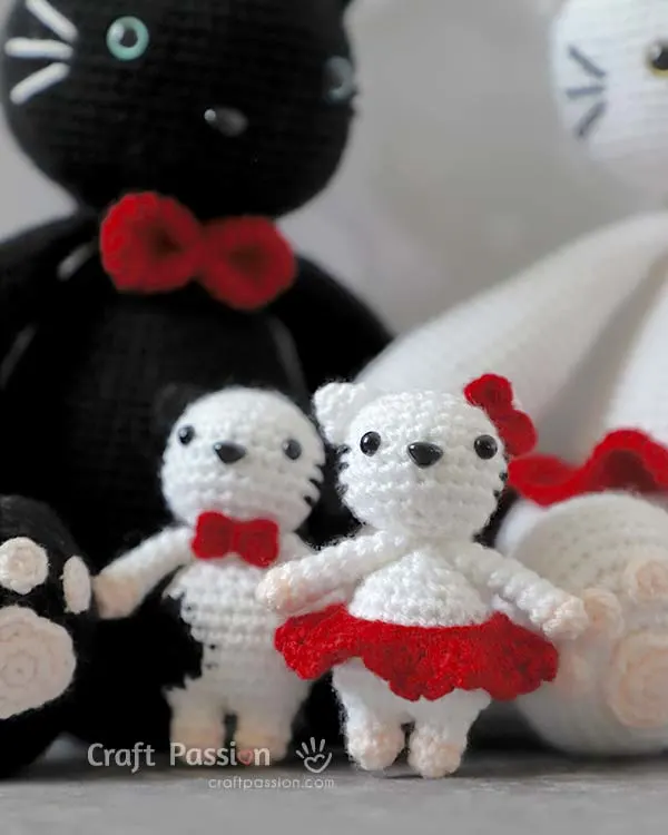 how to crochet kitten amigurumi