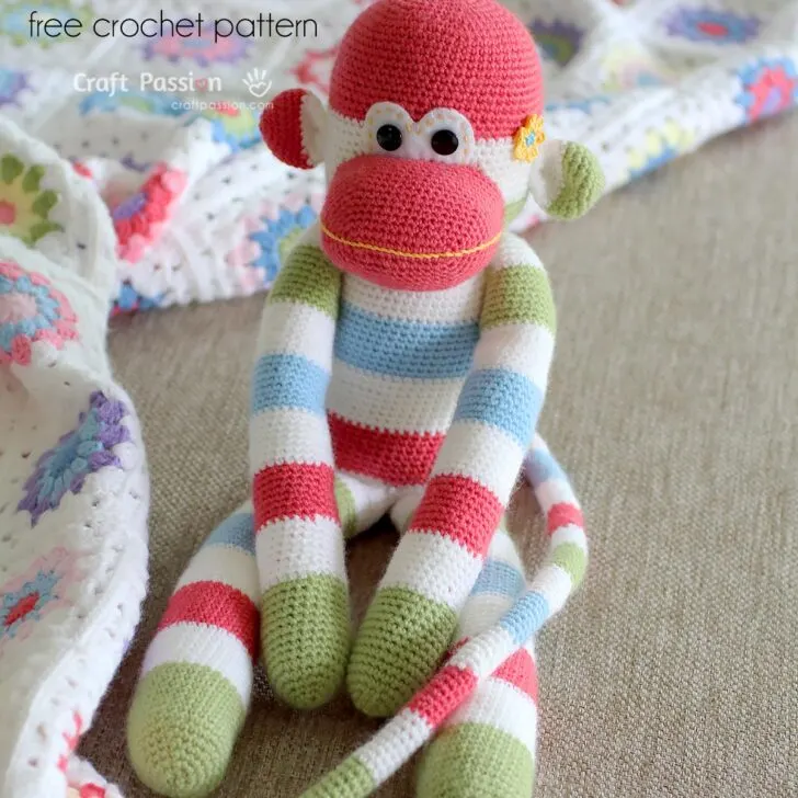 Free Crochet Monkey Amigurumi Pattern: This 18