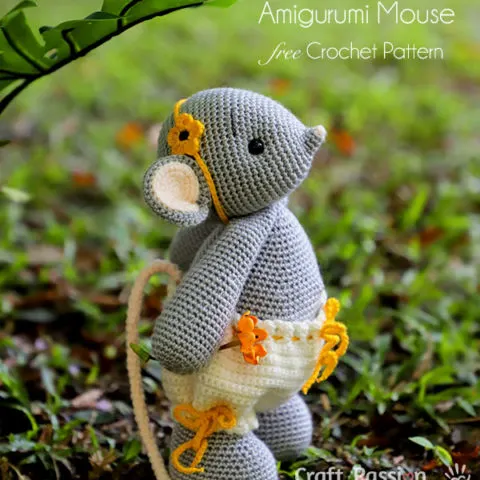 crochet mouse amigurumi pattern