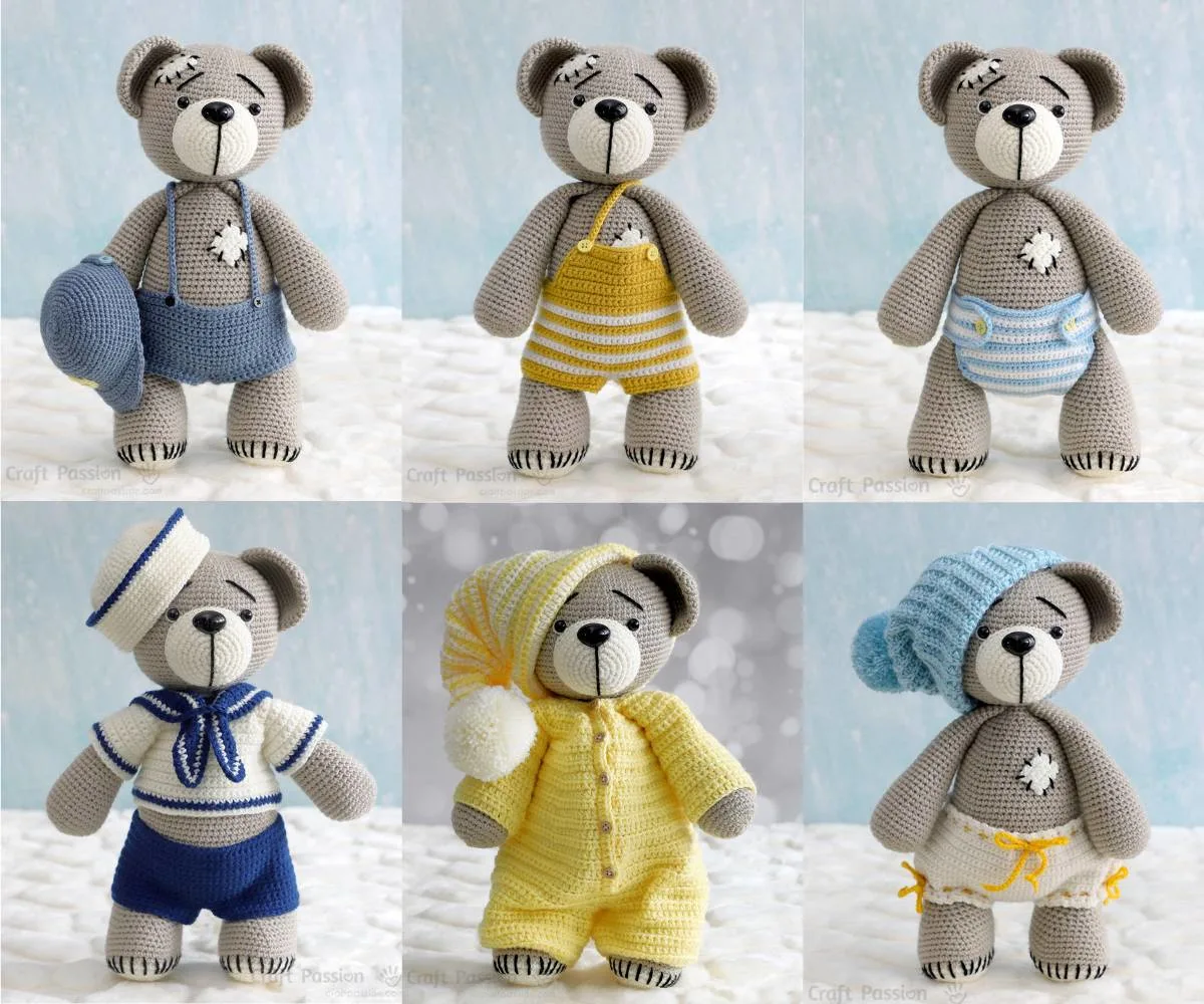 crochet teddy bear
