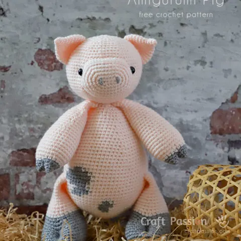 amigurumi crochet pig pattern