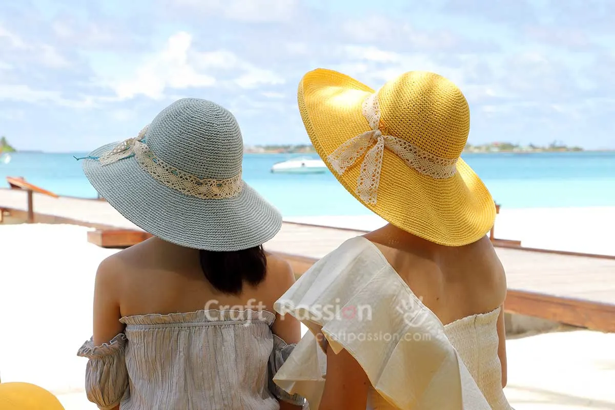 beach hat crochet pattern
