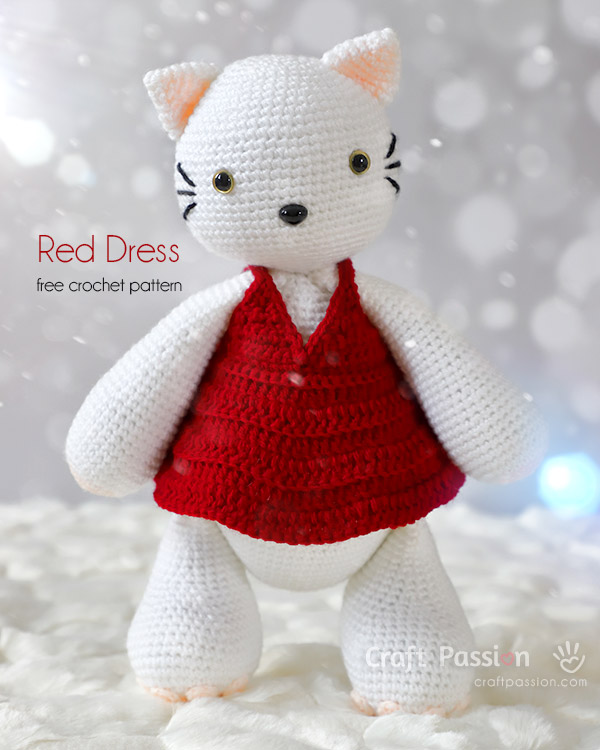 crochet dress for doll