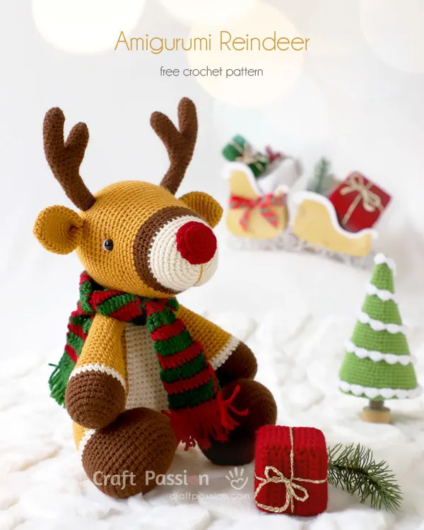 amigurumi reindeer crochet pattern