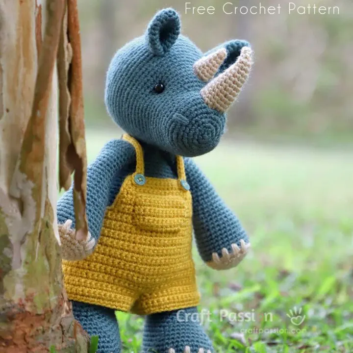 amigurumi rhino crochet pattern
