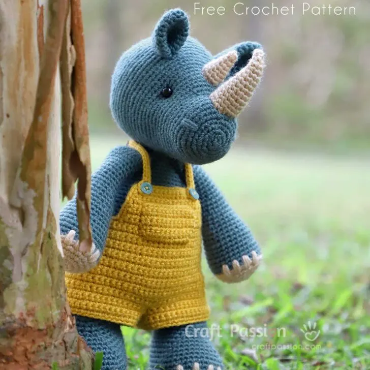 amigurumi rhino crochet pattern