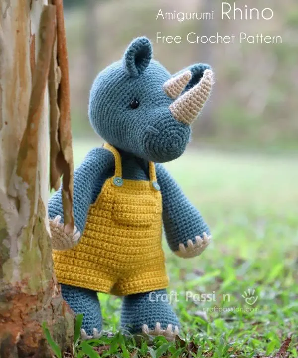 amigurumi rhino crochet pattern