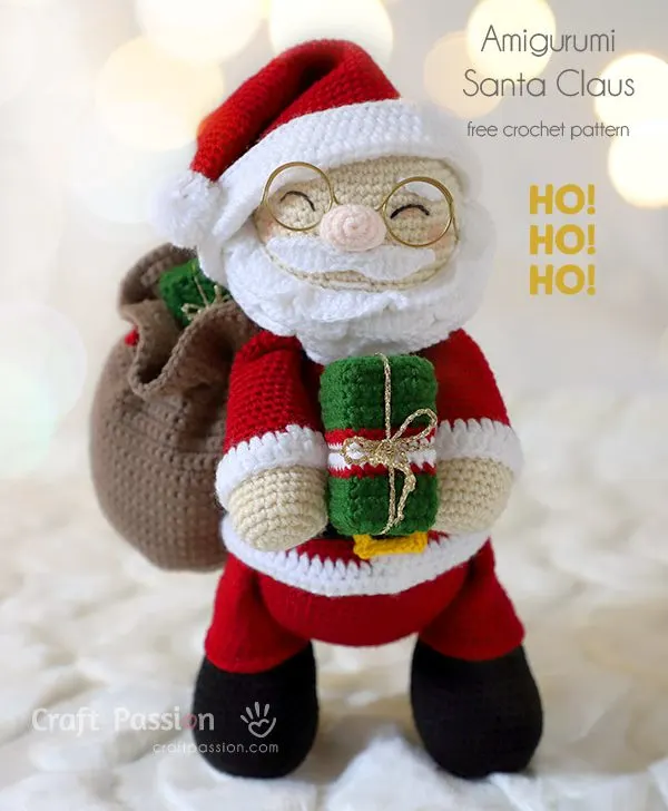 crochet santa claus amigurumi