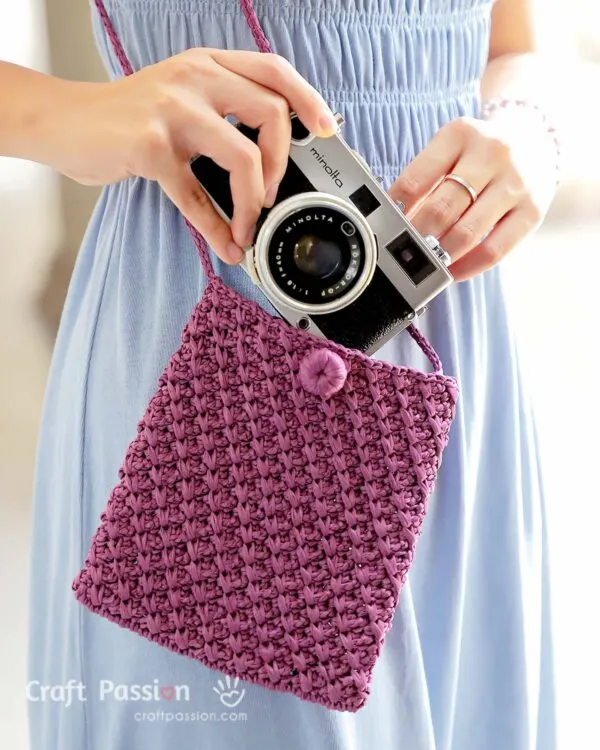 small sling pouch crochet pattern