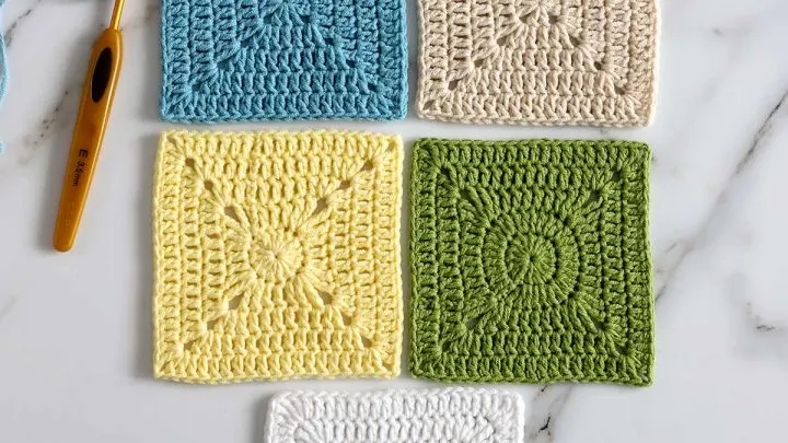 crochet solid granny square pattern
